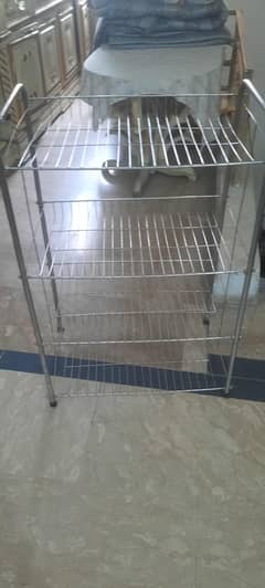 steel stand , book shelf