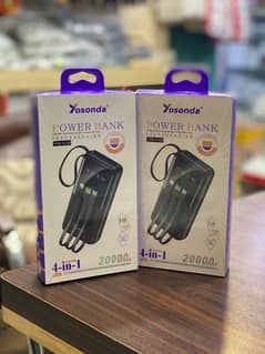 Power bank -Charge 3 Devices simultaneously with 2 USB-C and 1 USB-A