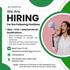 We are Looking for eCommerce Store Management