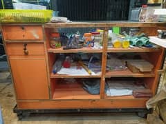 Counter Table With Iron Trolly