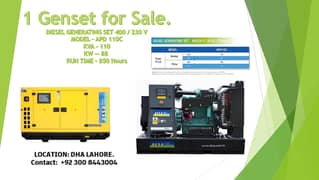 AKSA Generator set for Sale.