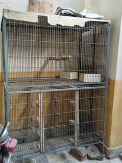 Large size steel cage for birds