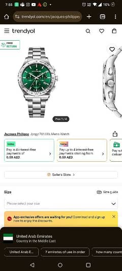 Original Jacques Philippe Men Watch for Sale