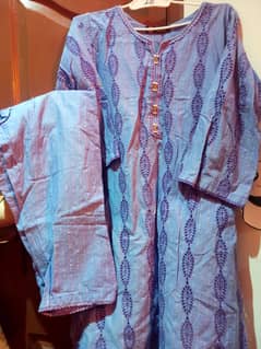 Chicken kharai dress in purple colour  fresh 2 piece dress