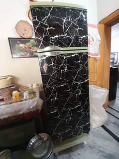 green refrigerator good condition