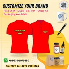 T-shirts | Mugs | Caps | Ball Pens| Gift Boxes | Custumized printing