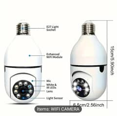 wireless Wi-Fi bulb camera 380 rotate
