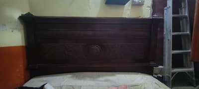 king size brown colour bed