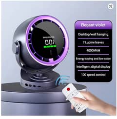 Desktop Rechargeable Brushless Clip Turbo Remote Camping Wall Mount