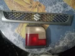 mehran front grill with left back light gun metallic genuine