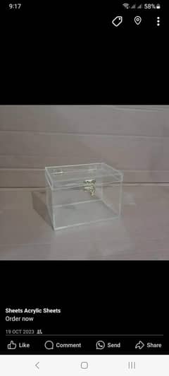 acrylic jar for store something