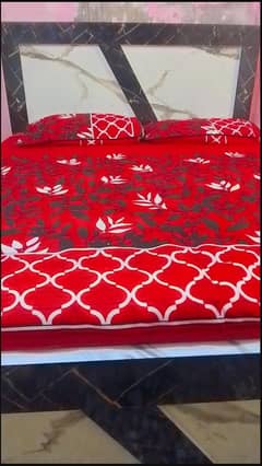 3 piece cotton printed double bed sheets cash on delivery 