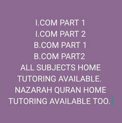 home tutoring