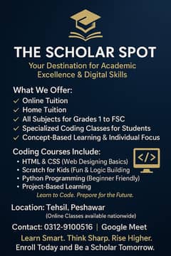 Tuitions Available in Peshawar