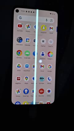 Google Pixel 4a 5g with Line on Panel