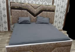 Double bed set , matteress & side table /with dressing table/ Lamp.