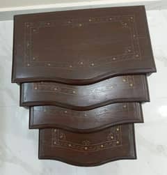 NESTING TABLE SET + OFFICE MULTIPURPOSE RACK
