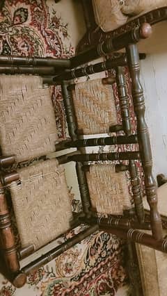 wooden sofa