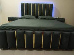 king size bed and two side stylish a