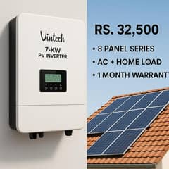 Vintech 7KW Solar PV Inverter – 8 Panel Series –( AC + Home Load)