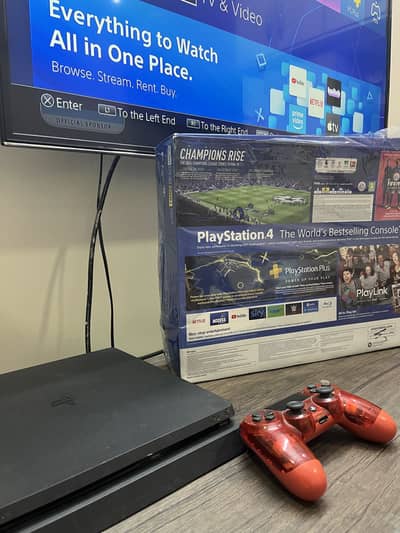 PS-4 500 GB with original box and controller for sale