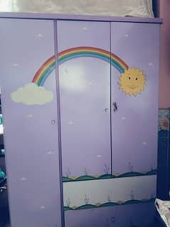 kids bunk bed with wardrobe for sale