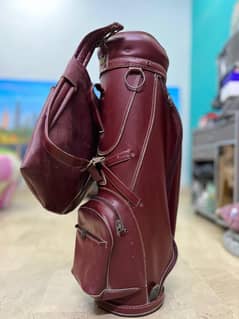 leather golf bag