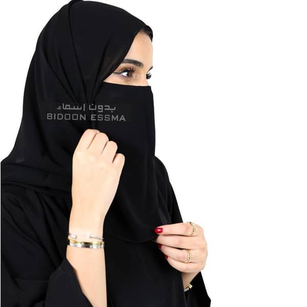 Saudi Half Niqab Patti With Elastic Hijab Arabic Half Niqab Dori 10X12 STANDARDBIDOONESSMA Half Face Cover |Face Mask | Hijabi Niqab for Women Decent Stylish Elegant Look |Half Niqab Hijab Saudi for Girls Women School girls college girls University Girls
