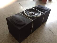 Car Woofer box bass tube with speaker holes as well bass tube