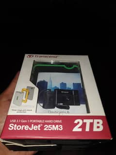 Transcend 2 TB hard available for sale.