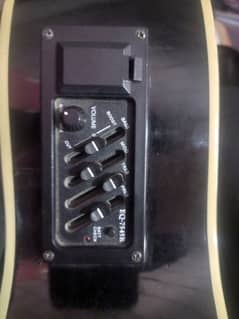 Guitar preamp equalizer for semi acoustic guitar