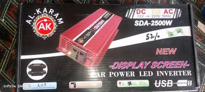 DC 12v to AC 220v Car Inverter Alkaram |  Soler Inverter 12v to 220v