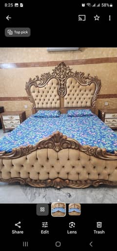 King Set Bed with Dressing Table 2 Chairs and coffee table