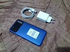 Double speaker Poco M3 4/128 BOHAT SAAF or GENUINE with unused charger