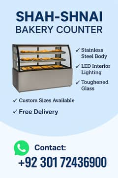 display counter / bakery counter/ cake counter /cake chillar
