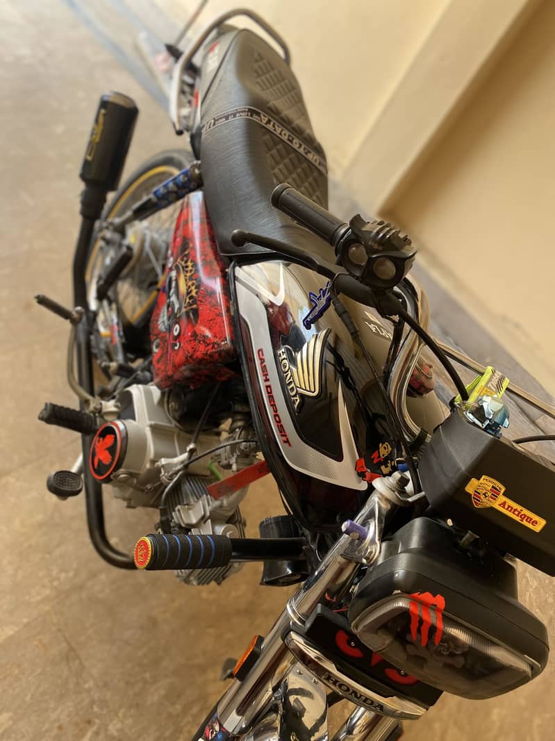 cd 70 modifed condition like new 2020 model 4