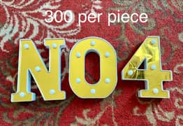 LED Light Letters and Numbers/ Letter Bulbs for Birthday party/ Decor