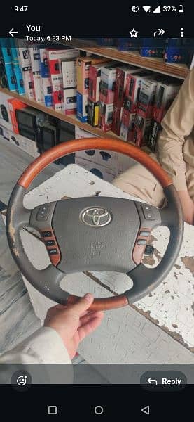 steering wheel 16
