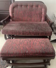 Rocking chair with stool
