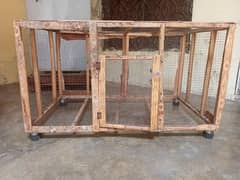 wooden cage large size