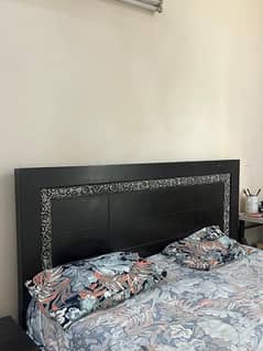 Wooden king size bed