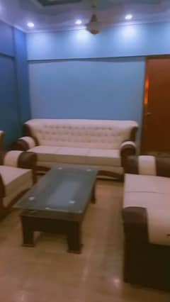 sofa with table