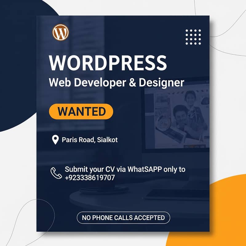 Hiring a WordPress Web Developer & Designer - SBCC Paris Road Sialkot 0