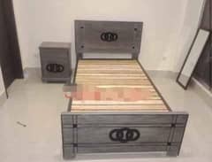 Bed / bed set / king size bed / single bed / wooden bed /side tables