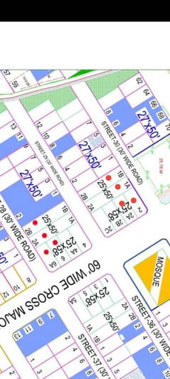 A block HOT location plots 60ft major road masjid commercial
