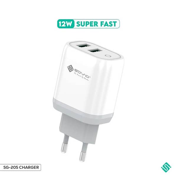 SOVO GRIP SG-205 12W FAST CHARGER White