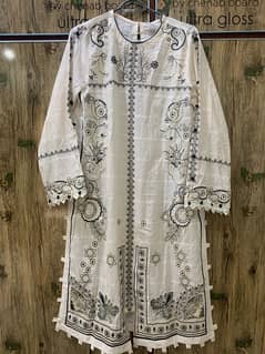 ethnc two piece embroidered suit