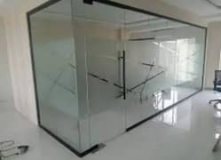 12mm glass partition shower cabin terrace gril stair 8mm glass work