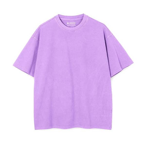 Oversized T-Shirts for   Women, and Girls | t shirts for girls | Trendy Unisex Printed Graphic Tees | Relaxed Fit Casual Wear | Swag Verse Purple S