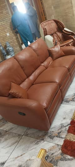 5 seater USA made leatherite recliner